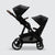 Leo Single to Double Pram | Black + Brown