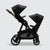 Leo Single to Double Pram | Black + Gold