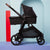 Leo Single to Double Pram | Black + Brown