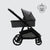 Leo Single to Double Pram | Grey + Black