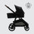 Leo Single to Double Pram | Black + Brown