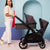 Leo Single to Double Pram | Grey + Black