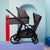 Leo Single to Double Pram | Grey + Black