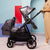 Leo Single to Double Pram | Grey + Black