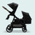 Leo Single to Double Pram | Grey + Black