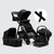 Leo Single to Double Pram | Black + Brown
