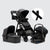 Leo Single to Double Pram | Grey + Black