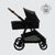 Leo Single to Double Pram | Black + Gold