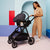 Leo Single to Double Pram | Grey